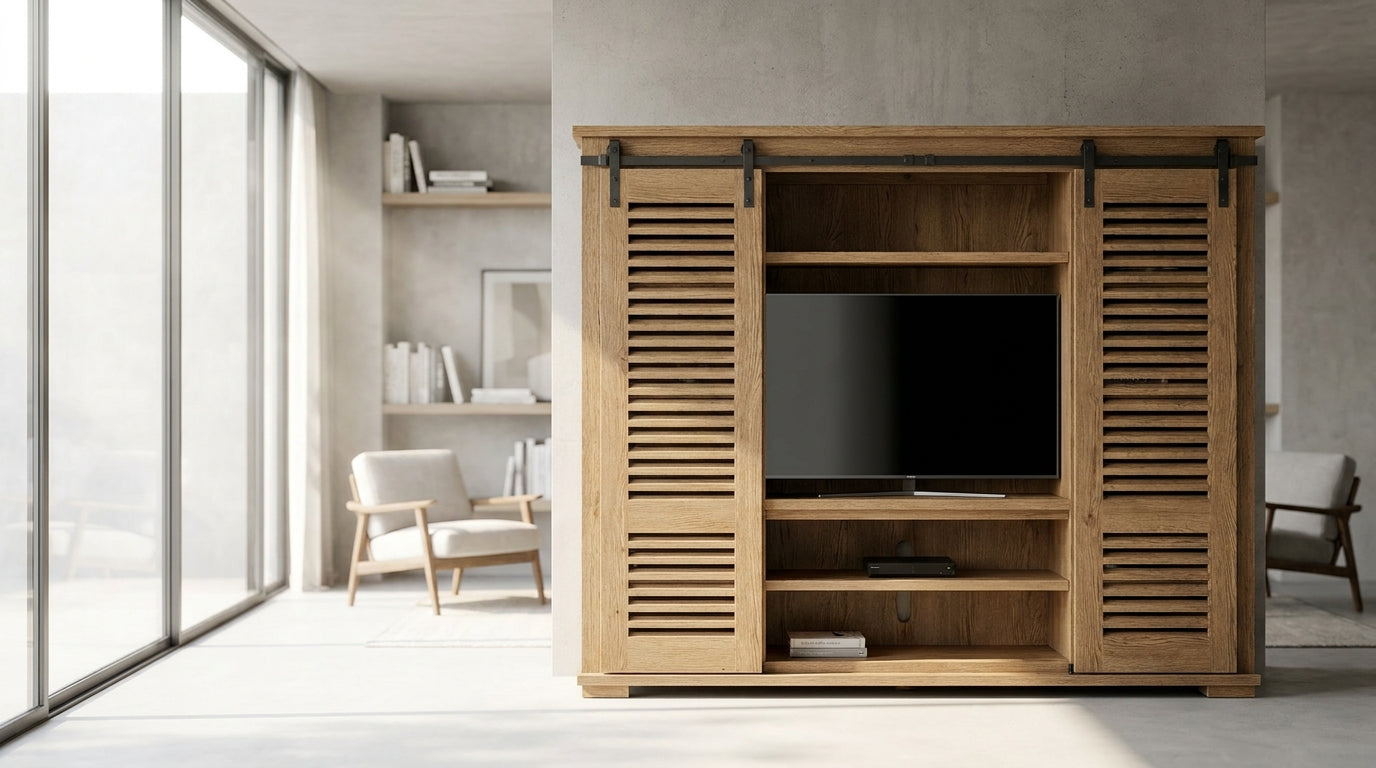 Barn Door Entertainment Centers