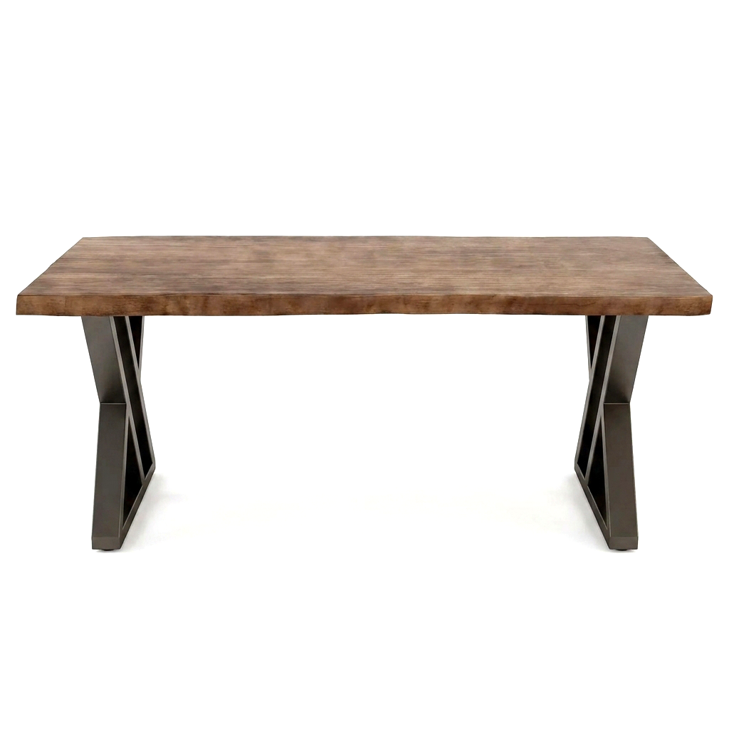 55" Solid Wood Desk with Drawers