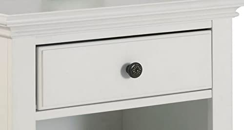 Off-White Storage Nightstand
