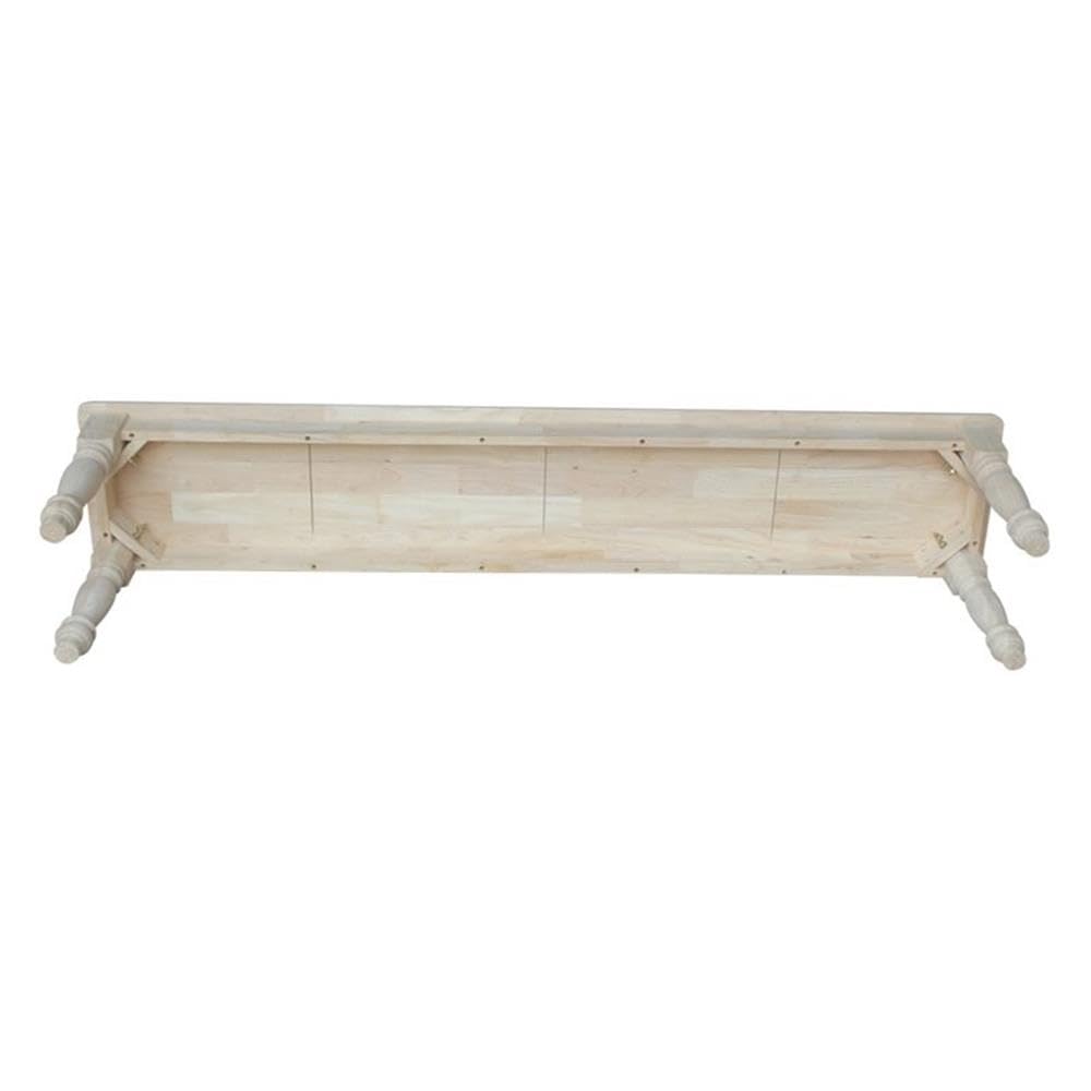 Shaker Style Bench – Unfinished Wood