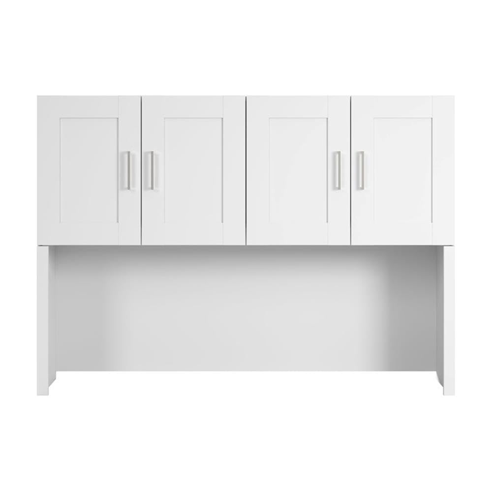 60W Office Hutch with 4 Doors & Storage