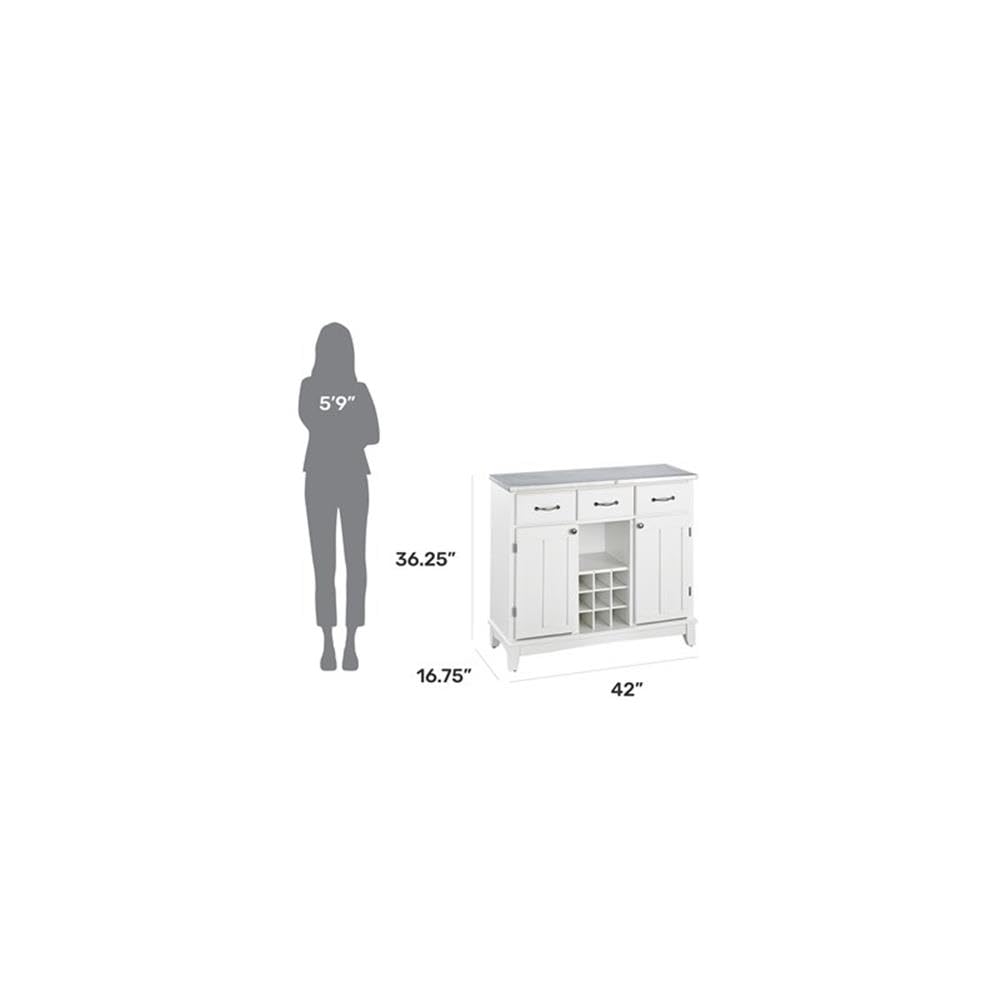 homestyles Server sideboards-buffets-credenzas, White
