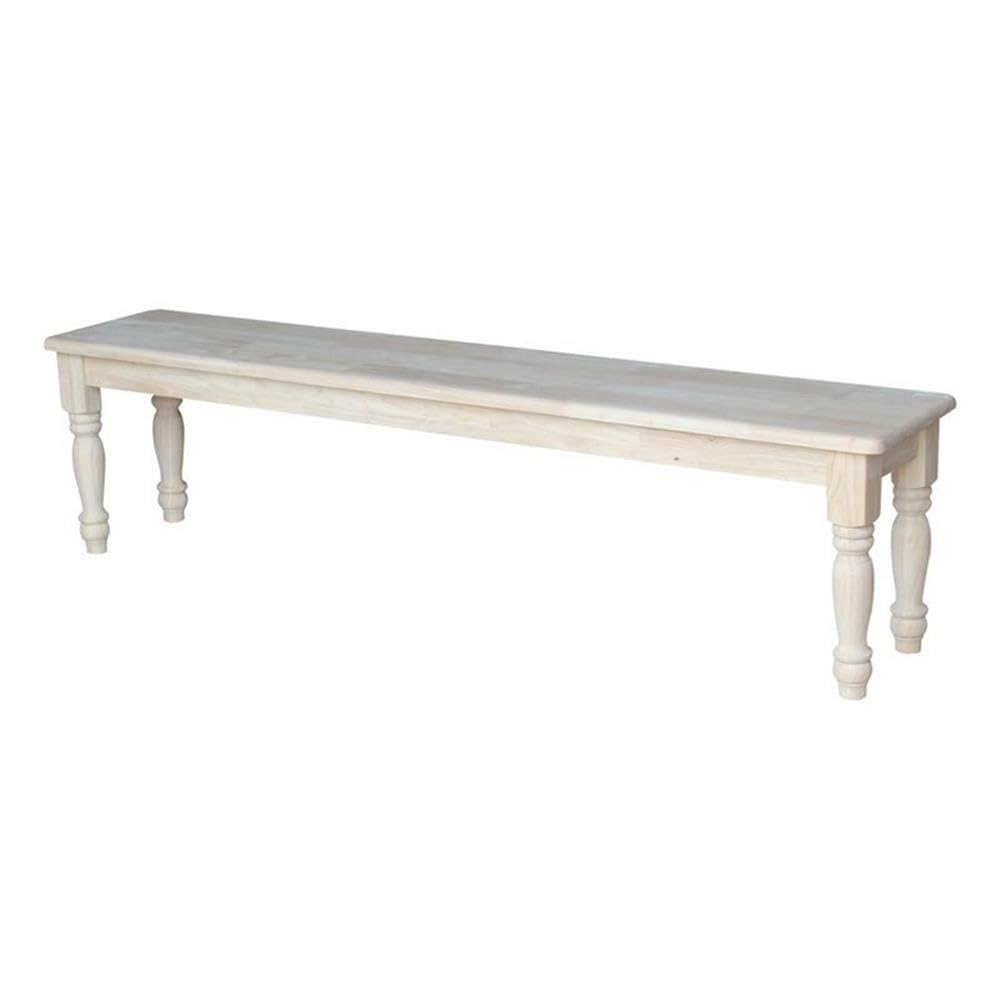 Shaker Style Bench – Unfinished Wood