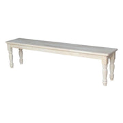Shaker Style Bench – Unfinished Wood