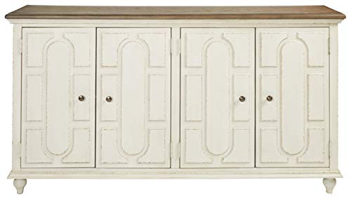 4-Door Accent Cabinet with Adjustable Shelves