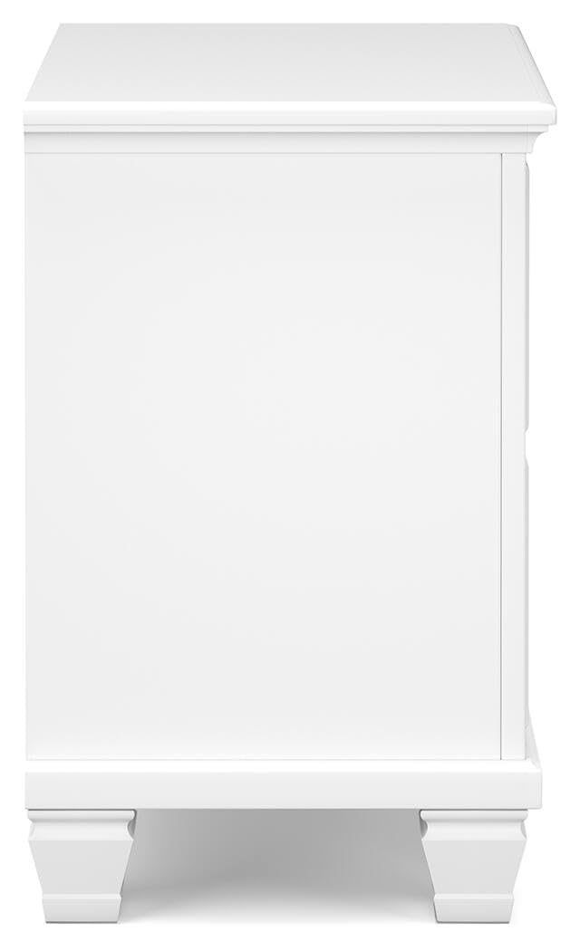 White 2-Drawer Nightstand