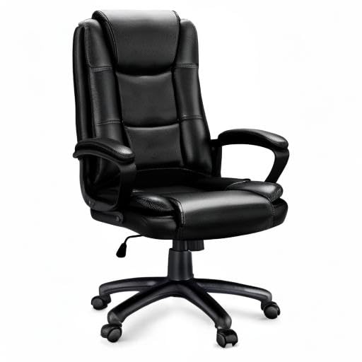 High-Back Leather Executive Office Chair