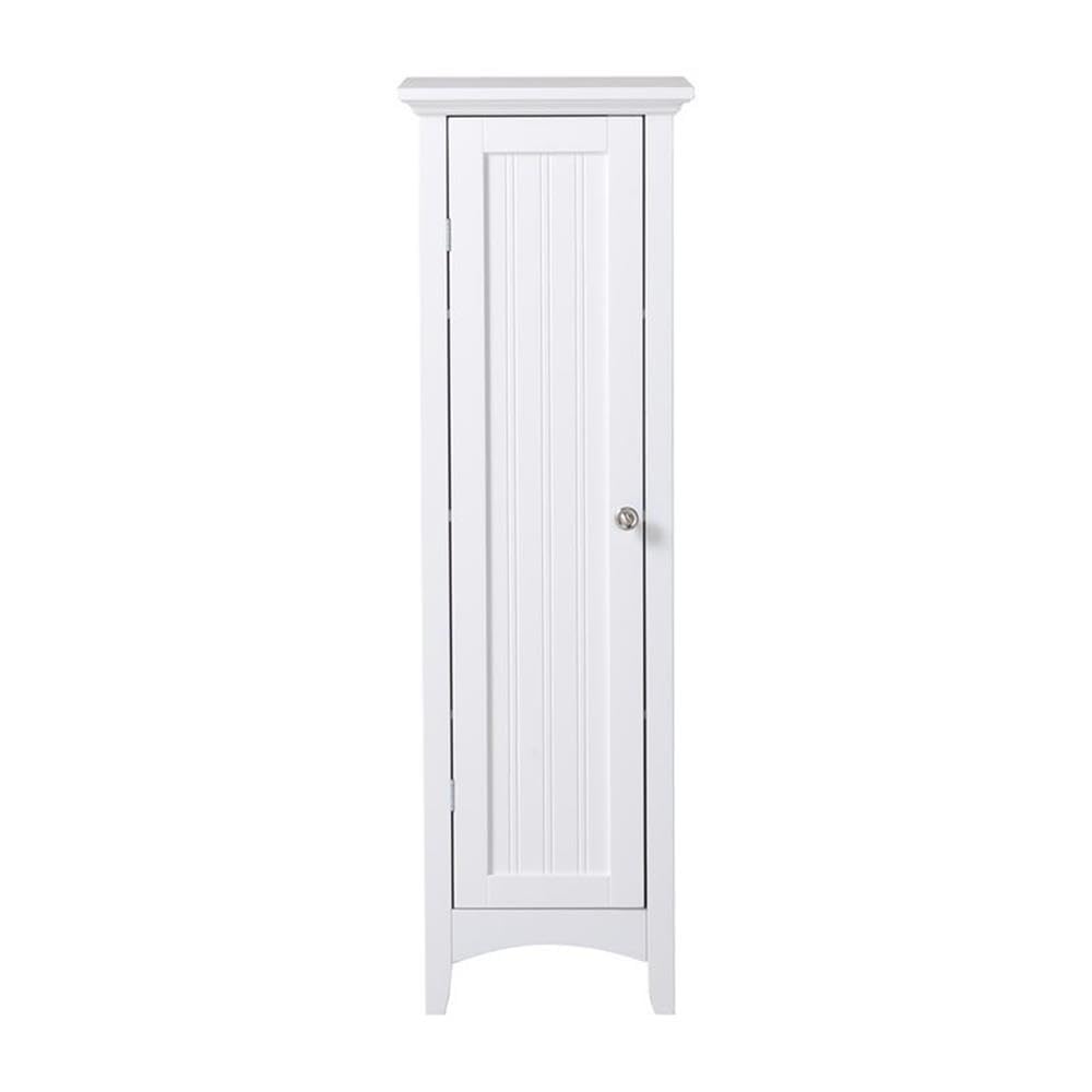 OS Home and Office Furniture 15" 1-Door Wood Kitchen Storage Pantry in White