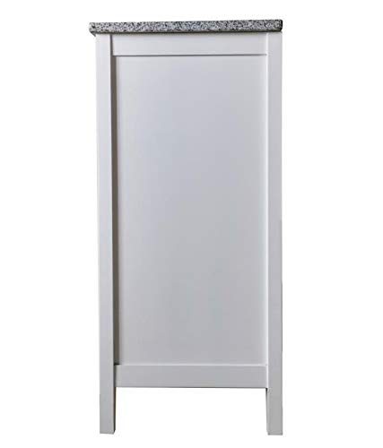 Kings Brand Furniture White With Marble Finish Buffet Display Console Table With Wine Storage