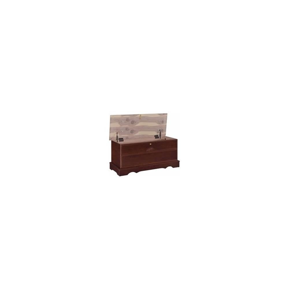 Traditional Wood Cedar Chest with Flip-Top Lid