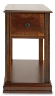 Chairside End Table with Drawer & Shelf