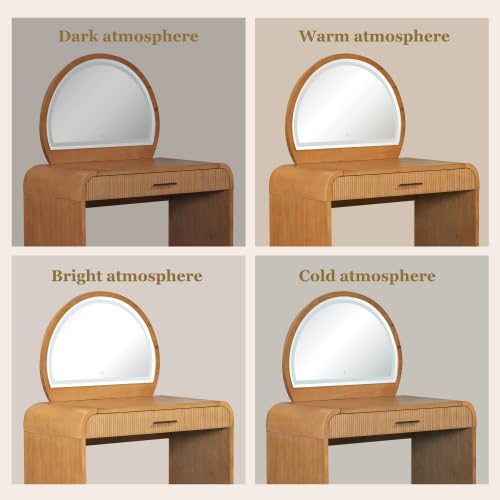 Makeup Vanity with LED Mirror