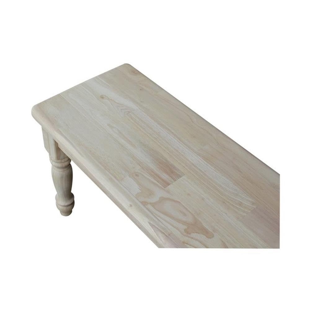 Shaker Style Bench – Unfinished Wood
