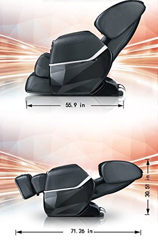 BestMassage Zero Gravity Full Body Electric Shiatsu Massage Chair Recliner with Built-in Heat Therapy and Foot Roller Air Massage System Stretch Vibrating for Home Office PS4,Brown