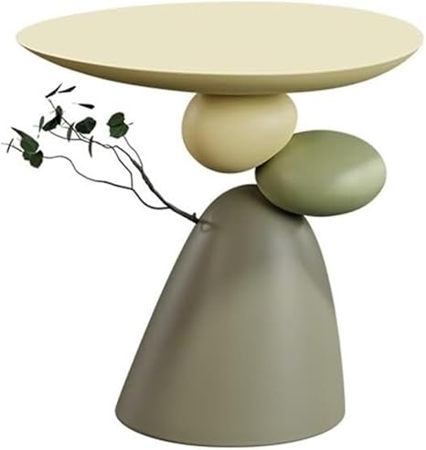 C-Shaped Resin Side Table