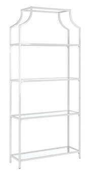 White 4-Tier Bookshelf