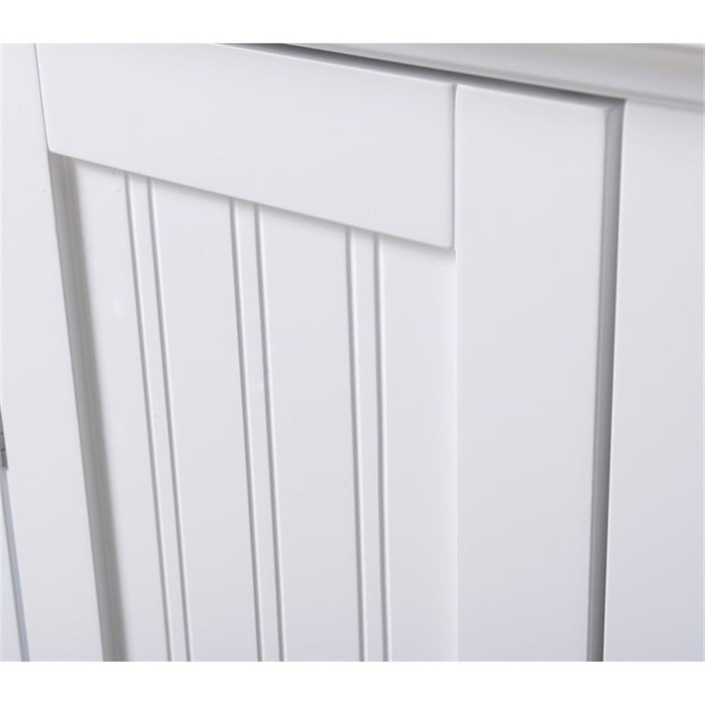 OS Home and Office Furniture 15" 1-Door Wood Kitchen Storage Pantry in White