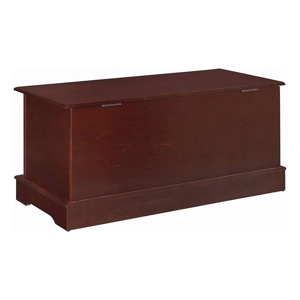 Traditional Wood Cedar Chest with Flip-Top Lid