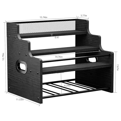 4-Tier Wood Display Shelf