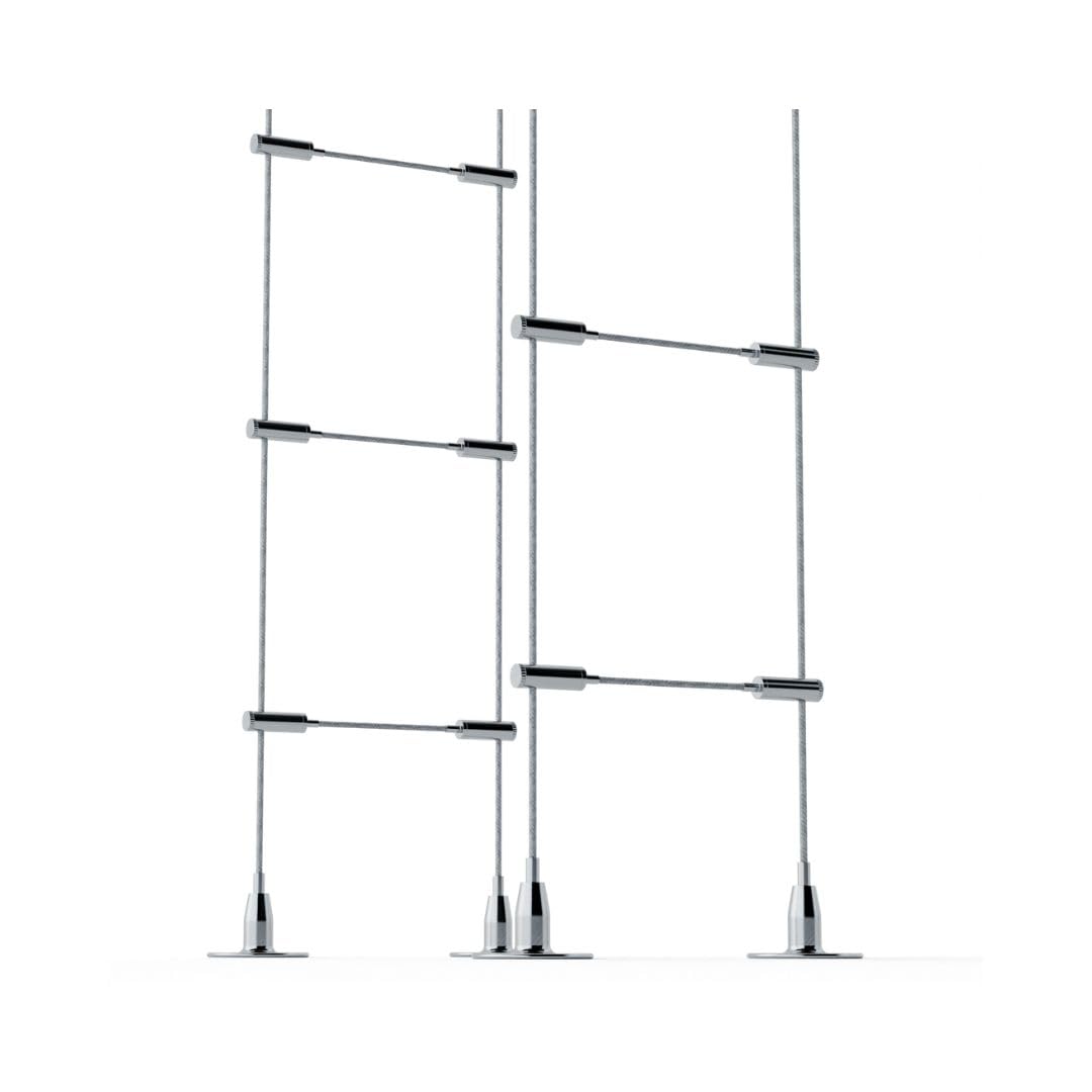 Floor-to-Ceiling Cable Wine Rack