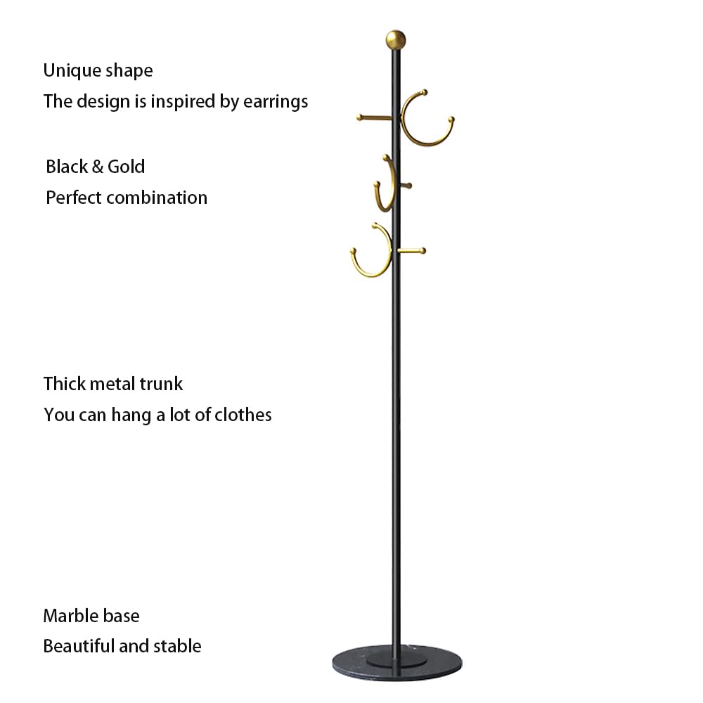 Modern Coat Rack with Marble Base