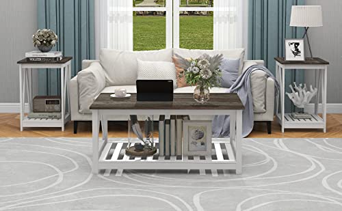 Farmhouse Coffee Table & End Table Set