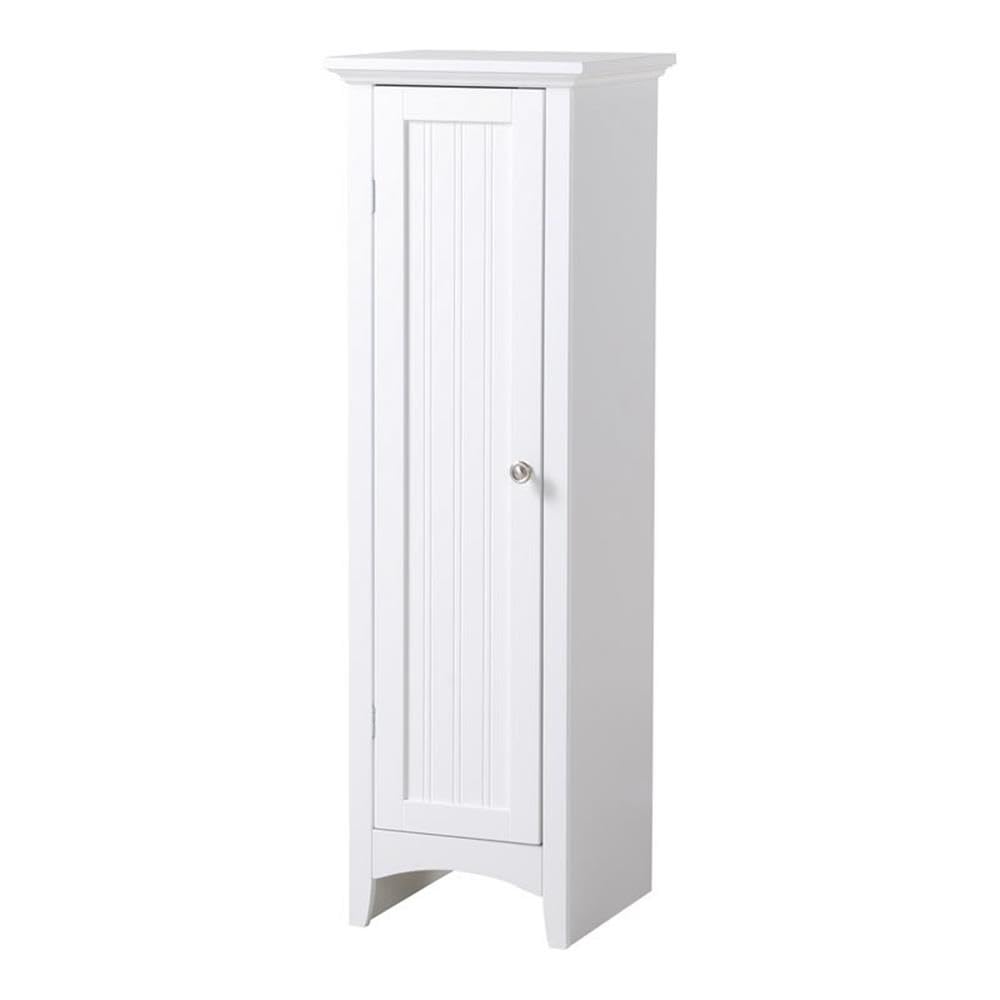 OS Home and Office Furniture 15" 1-Door Wood Kitchen Storage Pantry in White