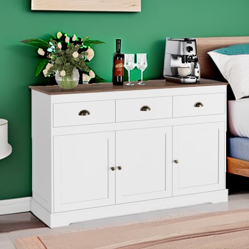 White Buffet Cabinet & Storage Sideboard