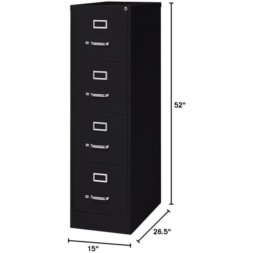 4-Drawer Locking Metal Filing Cabinet