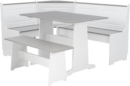 3-Piece Breakfast Nook Dining Set with Storage