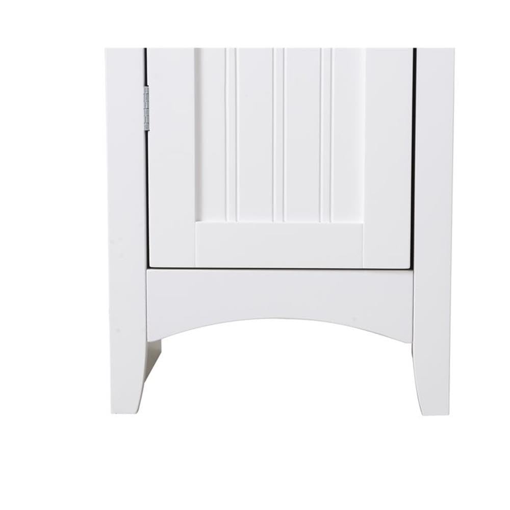 OS Home and Office Furniture 15" 1-Door Wood Kitchen Storage Pantry in White