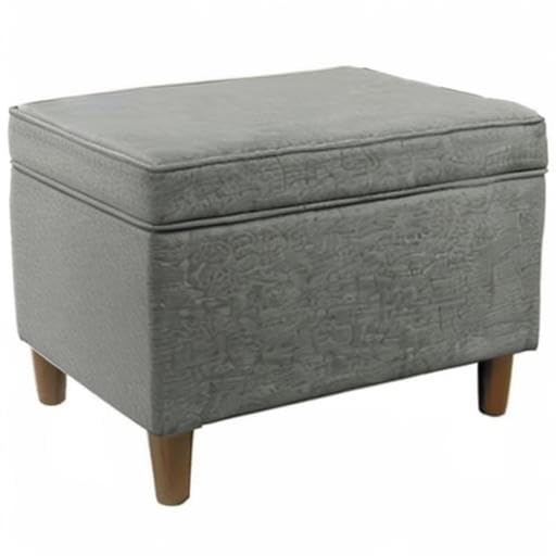 HomePop 24" Storage Ottoman, Gray (K7732-F2281-V), Large