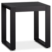 Aluminum Outdoor End Table, Grey