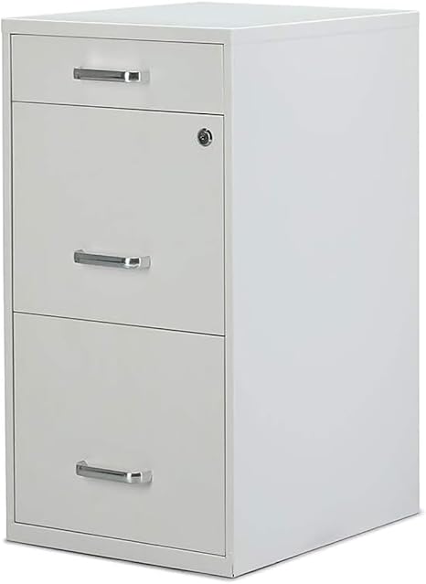 3-Drawer Vertical File Cabinet with Lock