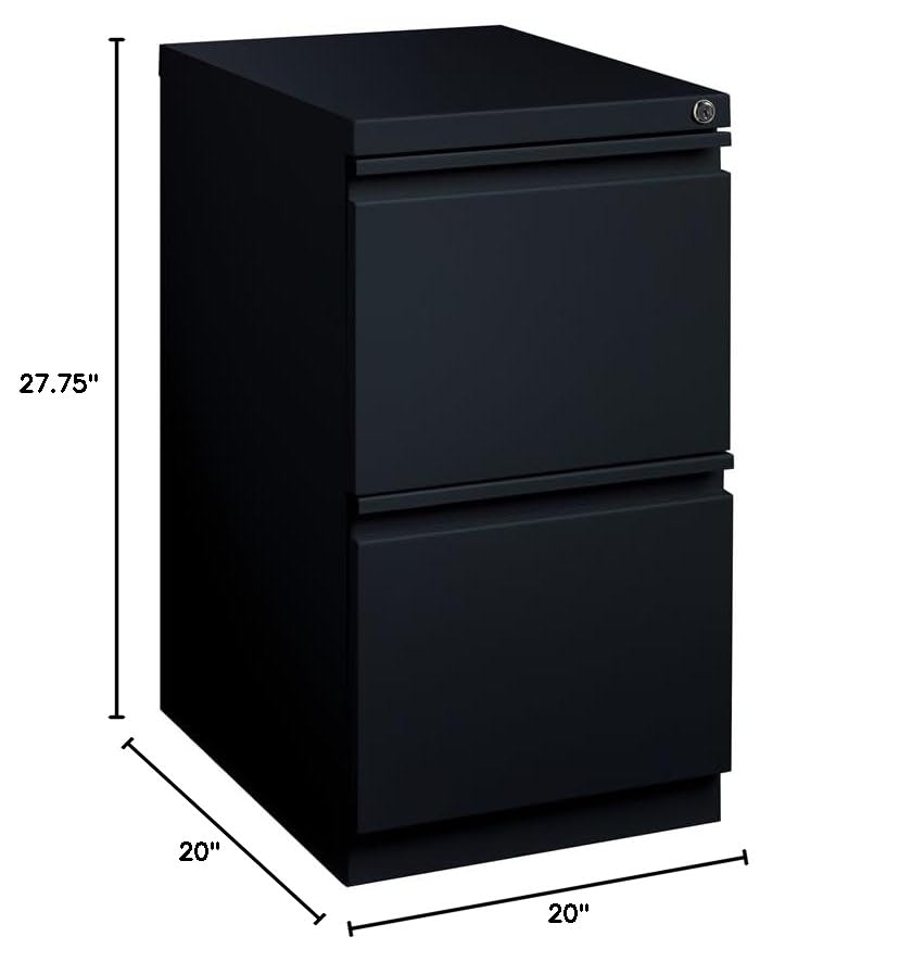 2-Drawer Metal Mobile Filing Cabinet