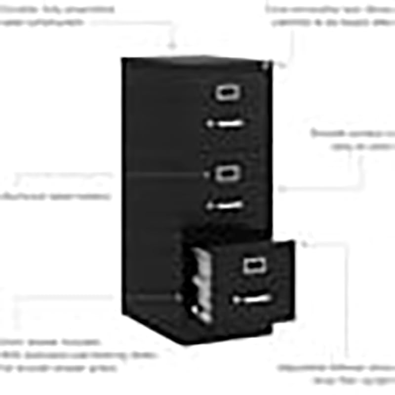 3-Drawer Lockable Metal Filing Cabinet