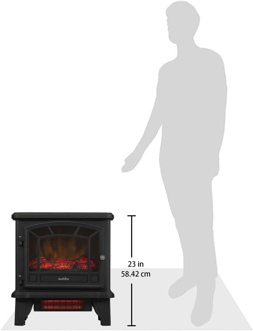 duraflame® Infrared Quartz Electric Fireplace Stove Heater, Cream