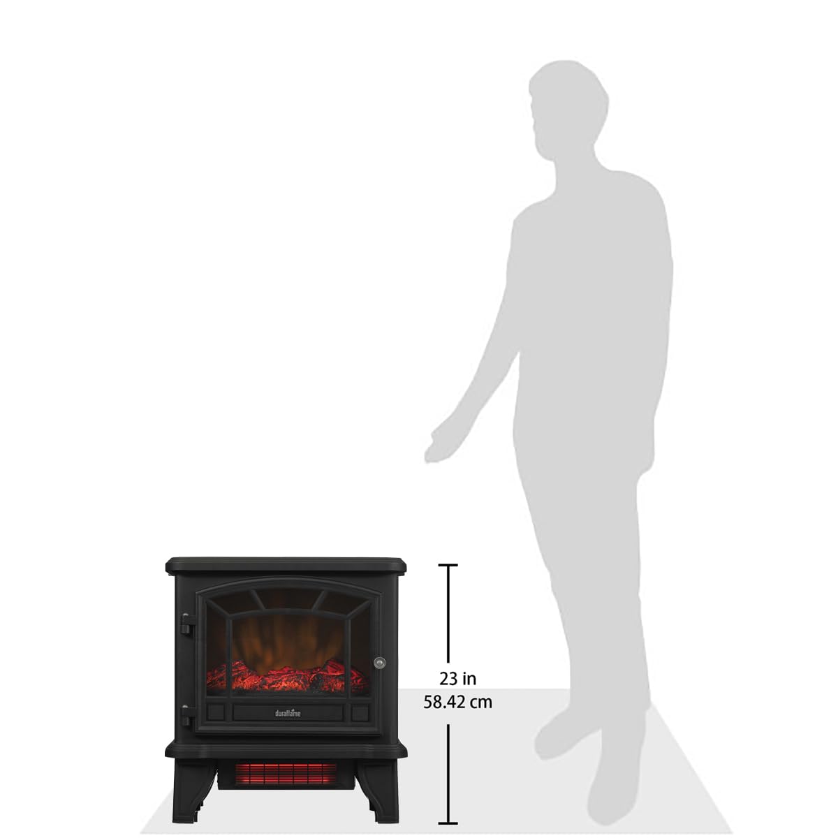 duraflame® Infrared Quartz Electric Fireplace Stove Heater, Cream