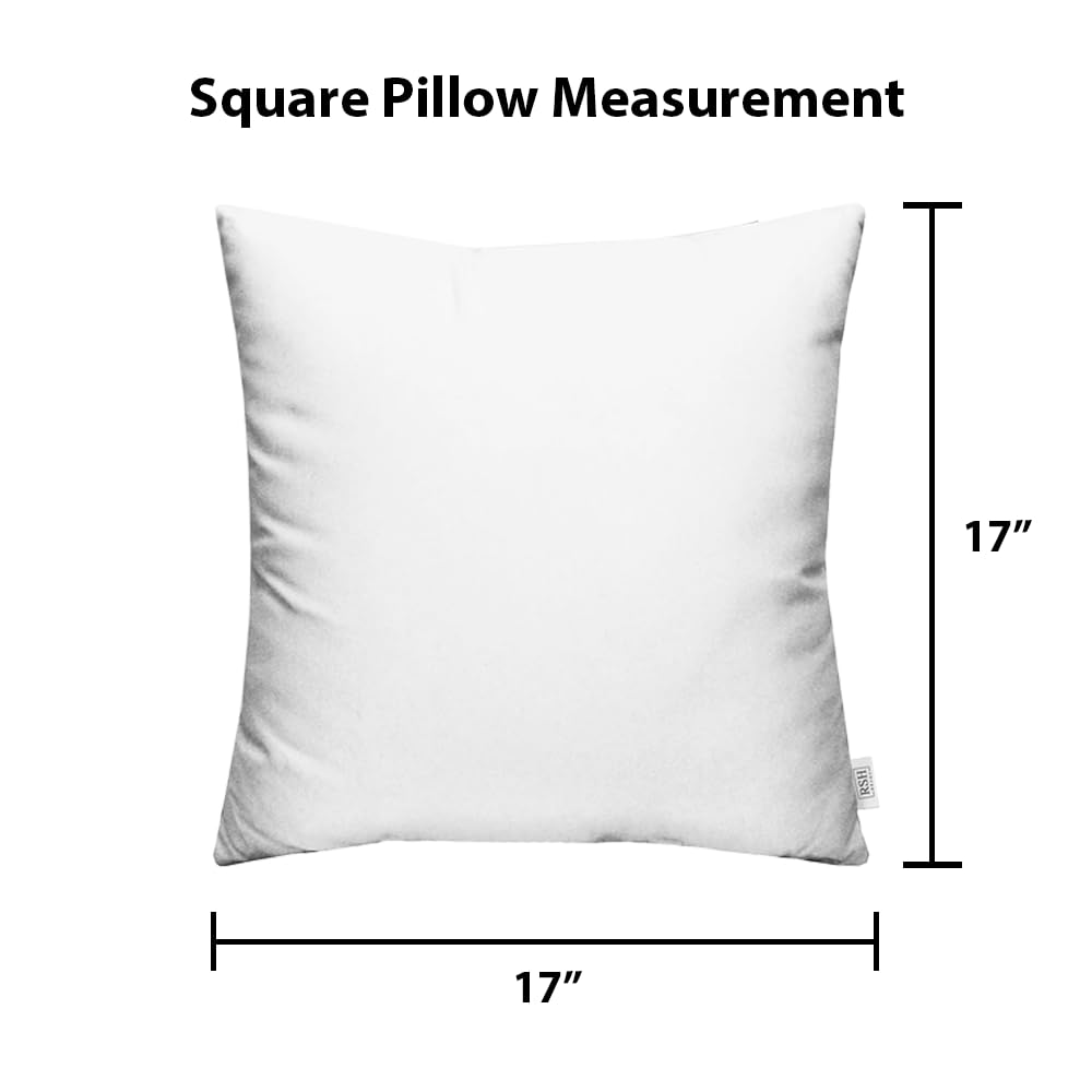 Indoor/Outdoor Square Decorative Throw Pillows – Set of 4