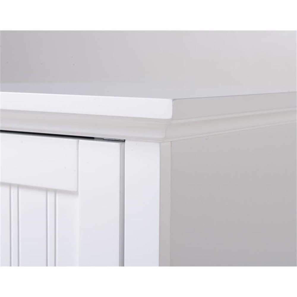 OS Home and Office Furniture 15" 1-Door Wood Kitchen Storage Pantry in White