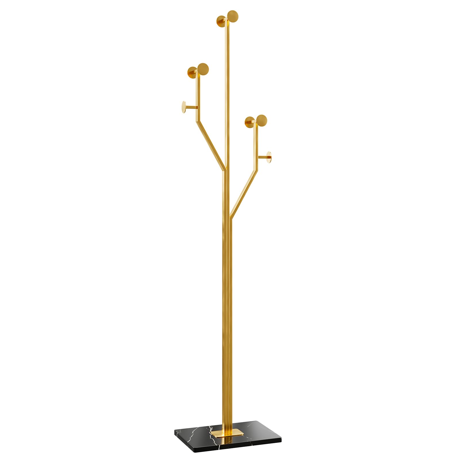 Freestanding Coat Rack with Marble Base