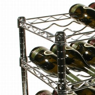 SI Shelving Inc. 14" d x 36" w x 72" h Wine Rack with 9 Shelves, Weight Capacity 100lsb Evenly Distributed
