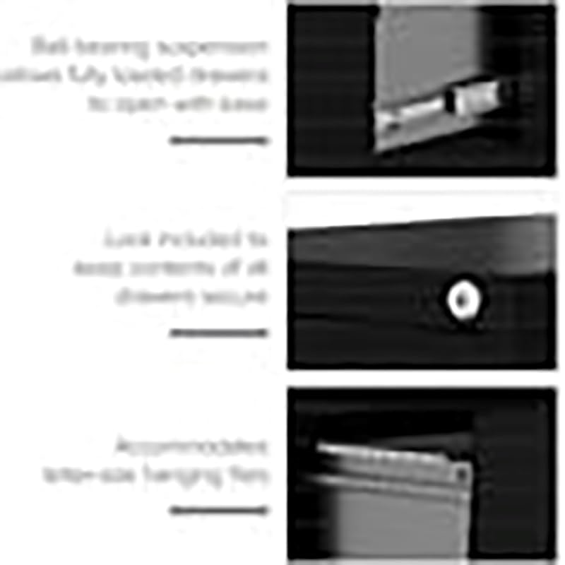3-Drawer Lockable Metal Filing Cabinet
