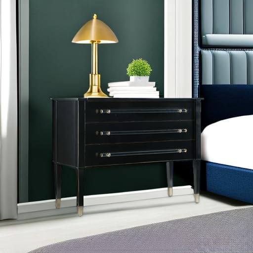 Hooker Furniture Melange Rowan 3 Drawer Accent Chest in Black