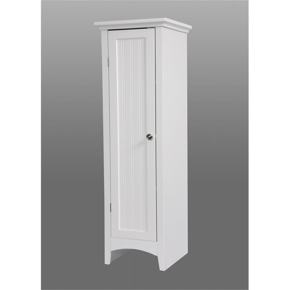 OS Home and Office Furniture 15" 1-Door Wood Kitchen Storage Pantry in White