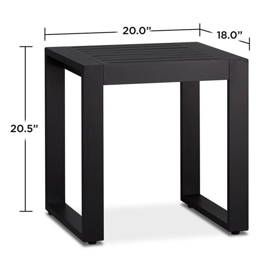 Aluminum Outdoor End Table Set of 2
