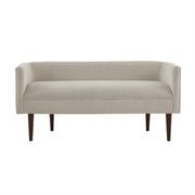 Cream Velvet Accent Bench