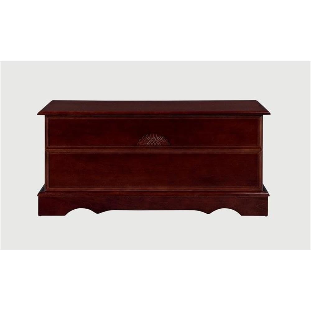 Traditional Wood Cedar Chest with Flip-Top Lid