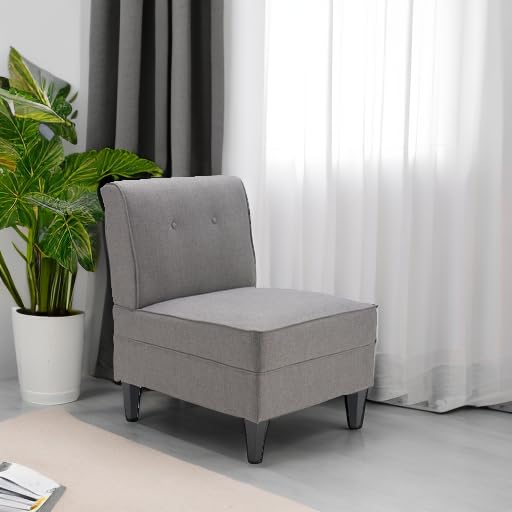 Modern Gray Accent Slipper Chair