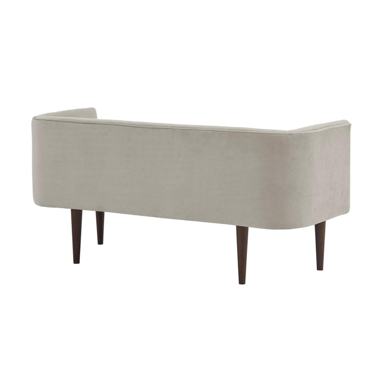 Cream Velvet Accent Bench